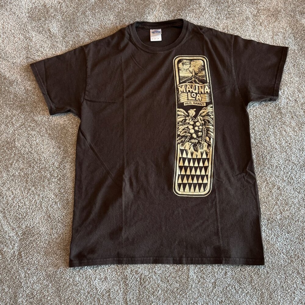 Mauna Loa, Hilo, Hawaii T-Shirt, Medium, Brown